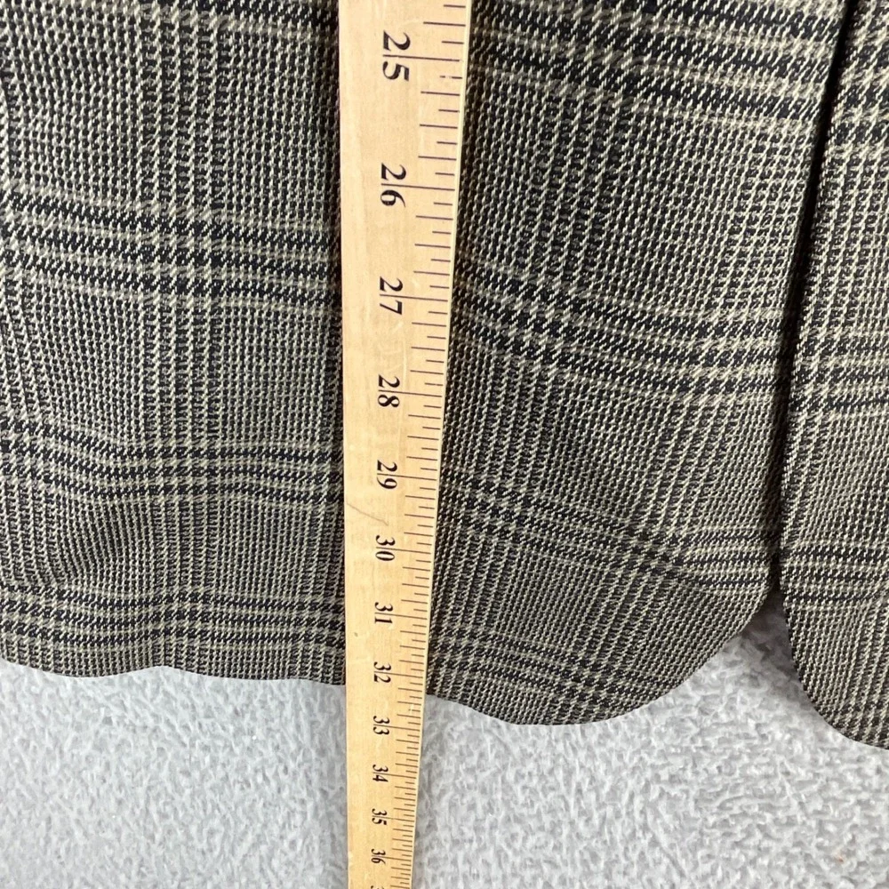 Pierre Cardin Blazer‎ Mens 42R Brown Glen Plaid Excellent Two Button Sport Coat